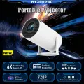 Проектор Умный 5G 2024, HY300 Pro Мини Портативный видеопроектор 1280 x 720 Full HD 4K для фильмов и игр, Wi-Fi, Bluetooth, Android TV 11.0, 1LCD
