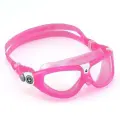 Очки для плавания Aqua Sphere Seal Kid 2, детские, прозрачные линзы, розовые/белые