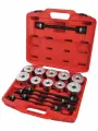 Набор оправок для монтажа и демонтажа сайлентблоков и подшипников, 27 предметов в кейсе TOPTUL JGAI2701