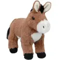 Серия: Животный мир. Мягкая игрушка Ослик, 22 см.