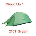 Naturehike Cloud Up Serie 1 Палатка Зеленый, CloudUp1 210T Green
