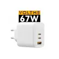 Блок питания VOLTME Revo 67 CСA GaN, 67 Вт W, USB Type C A / Быстрая зарядка для телефона / Зарядное устройство на планшет, белый Online Box