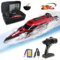 Судомодели HJ toys / HongXunJie Радиоуправляемый катер Red SpeedBoat с сумкой (36 см, 25 км/ч) - HJ808-A1-BAG