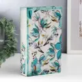 Сейф-книга Голубые птички и зелёные цветы