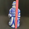 Штоф дед Мороз, фарфор, Гжель, роспись, 50е года СССР