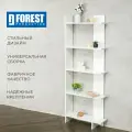 Стеллаж МФ Forest Лофт Белый для дома, дачи, для книг, игрушек, растений и аксессуаров