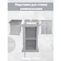 Универсальная закрытая сварная металлическая однодверная тумба-подставка (стол) AURA TOOLS