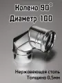 Колено 90 диаметр 100 для дымохода Ferrum