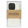 Чехол с MagSafe для iPhone 14 Pro Max MAG NOBLE COLLECTION кожаный Soft touch — Белый