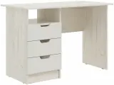 Стол письменный с ящиками Миф Юниор-4 Шарли белый/ Дуб крафт белый, ШхВхГ 1100х746х550