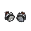 Светодиодная линза Bi-LED (модуль) 3,0 - Zumato (Carson CS9) (3 чипа: 9+1+1 Osrаm LЕD) 6000K 70/80w 7000Lm (под рамку Hella 3R) 12V - 2 шт.
