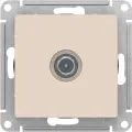 SE AtlasDesign Беж Розетка TV проходная 4DB, механизм (комплект 4шт)