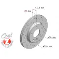 ZIMMERMANN 600.3232.52 (7H0615601B) диск торм VW t5 03- зад вент перфо 294x22 (цо 76,05)