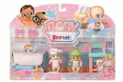 Набор BABY Secrets с детским стульчиком. 2 пупса, стульчик, ванна.