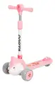 Самокат детский Costa F111, с музыкальными эффектами, складной, розовый