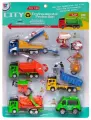 Набор игровой Порядок в городе (5 инерционных, пластмассовых машинок, аксессуары), на блистере