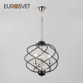 Люстра / Подвесной светильник в стиле лофт Eurosvet Sorrel 60105/3, E14, 3*60 Вт, цвет черный