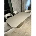 Стол кухонный из керамогранита Mesa design Tuberia, бежевый 120 x 80 см