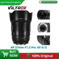 Объектив VILTROX 27 мм F1.2 с большой диафрагмой APS-C и автофокусом Pro для камеры Fuji XF, Sony E, Nikon Z Mount Camera, Nikon Z