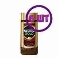 Кофе растворимый Nescafe Gold сублимированный с доб. молотого, стек/б 95 г (комплект 6 шт.) 6204813