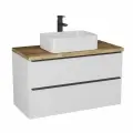 Тумба Torno 105 белый под накладной умывальник