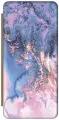 Чехол-книжка на Apple iPhone 14 Plus / Эпл Айфон 14 Плюс с рисунком Синий мрамор золотистый