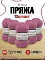 Пряжа для вязания YarnArt 'Charisma' 100г, 200м (75% шерсть, 25% акрил) (3017 брусника), 5 мотков