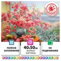 Картина стразами (алмазная мозаика), 40х50 см, остров сокровищ Букет сакуры, на подрамнике, 663874