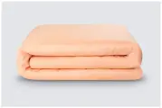 Пододеяльник на молнии однотонный Моноспейс (аналог икеа), Персиковый, 1,5 спальное, 145x215, 100% хлопок, сатин, Ecotex