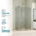 Душевой уголок GWMPKB018RB 85x80 см, цвет фурнитуры хром блестящий, стекло матовое закаленное 6 мм