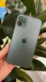 (AG) Чехол матовый IPhone 11 зеленый с защитным стеклом на линзах