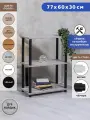 Этажерка деревянная GASTRORAG 0770/3, 3 полки, размеры 60 х 30 х 77 см