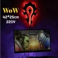 Ночник SolovevStore World of Warcraft, светодиодная подсветка, цвет красный