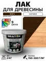 Лак акриловый Braiton для дерева лессирующий матовый 2 кг. Цвет Венге быстросохнущий без запаха, для кухонных фасадов, для дерева