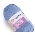 Пряжа YarnArt Flowers Unicolor тонкая 50 г 200 м 742 голубой 5 мотков