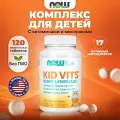 Витамины для детей NOW Kid Vits, Ягодный лимонад, 120 жевательных таблеток