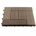 Садовая плитка ДПК 30x30 см венге, террасный паркет, 11шт/уп