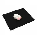 Компьютерная мышь беспроводная M6DM USB бело-розовая кролик + коврик 250x300x3 черный