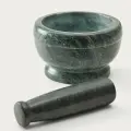 Пестик и ступка Cindea из зеленого мрамора