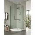 Душевой уголок Agger A03-090TCR с поддоном 86х86х210 стекло прозрачное