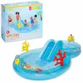 Игровой центр 310х193х71см Подводный мир с бассейнами, разбрызгивателем, горкой и игрушками, 206л+175л, до 81 кг
