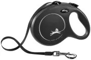 Поводок-рулетка Flexi Classic New L, для крупных собак, до 50кг, 8м, черный