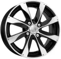 Колесный диск K&K Джемини 5.5x14 4*100 ET39 DIA56.6 Алмаз черный