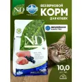 Cухой корм для кошек Farmina 10кг N&D Prime Нд Прайм ягненок с черникой Фармина беззерновой Для взрослых