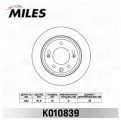 Диск тормозной задний MILES K010839 для а/м Hyundai i30 FD, ix35 LM, KIA Ceed ED, Sportage III SL, 262х10 мм.