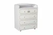 Комод Malika Queen 4 ящика белый