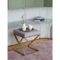 Пуф Chelsea, золотой, Dusty Pink