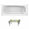 Стальная ванна Sanitana BLB Universal S398019AH000000N (B50HAH001N): металлическая ванна 150х70 см, с шумоизоляцией и ножками, толщина стали 3,5 мм