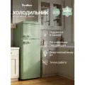 Холодильник TESLER RT-213 PASTEL GREEN, 208 л, двухкамерный, А+, морозильная камера сверху, ретро-стиль