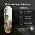Зеркало интерьерное капсульное 170х40 см